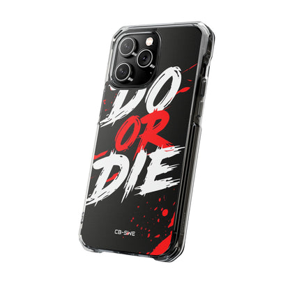 Intense Typography Contrast iPhone Case - Impact