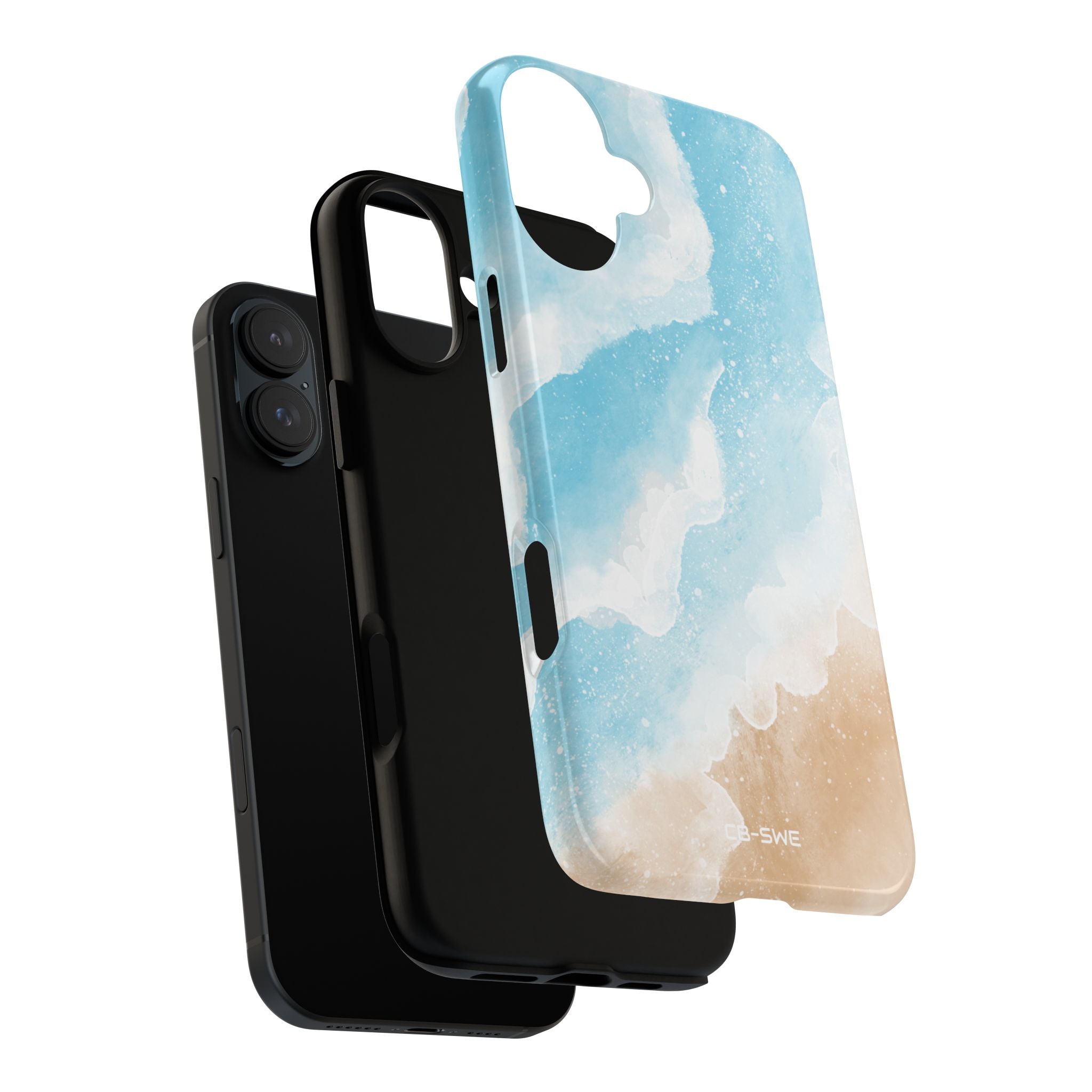 Serene Coastal Whispers - iPhone Case