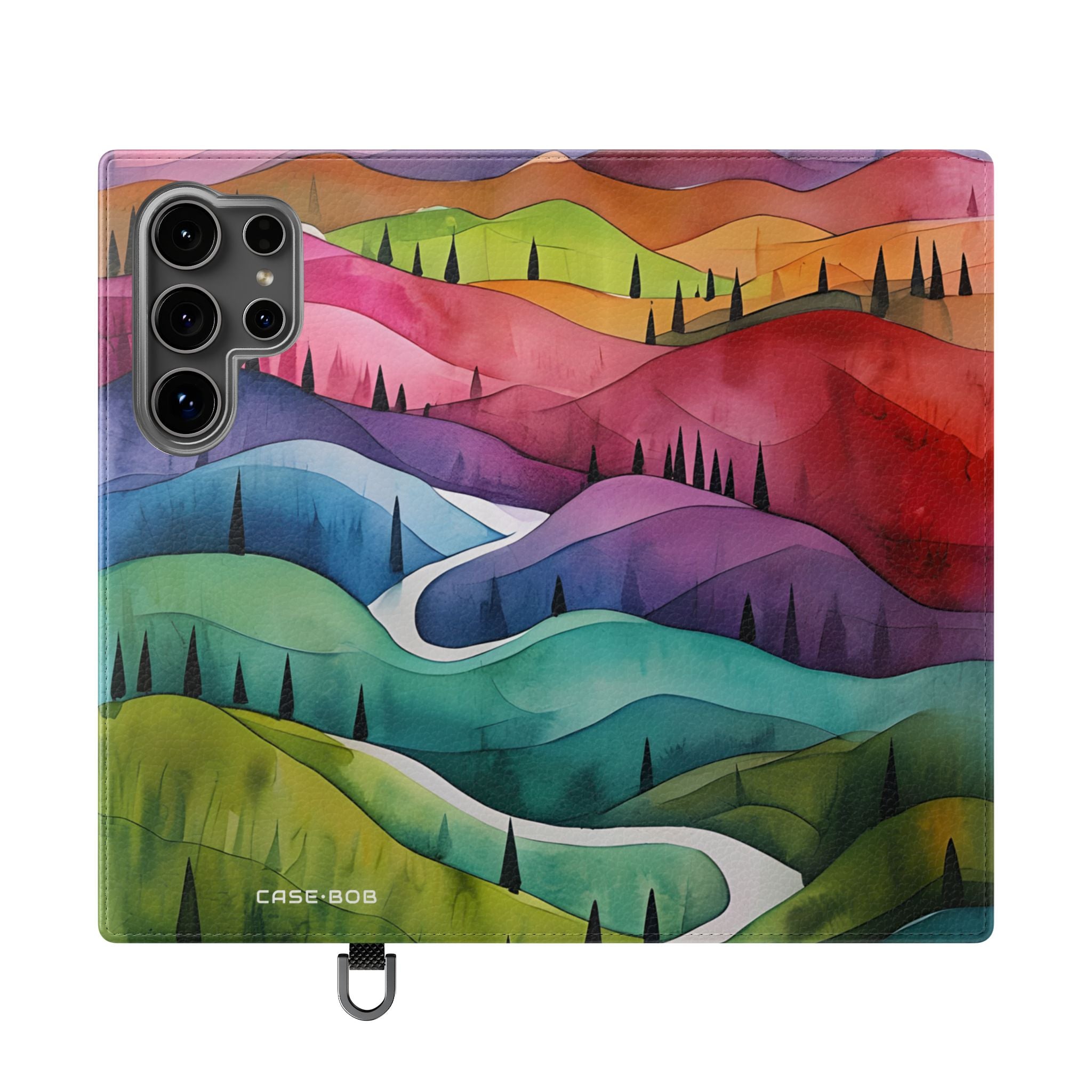 Valkoinen polku - Samsung S24 Ultra -lompakkokotelo