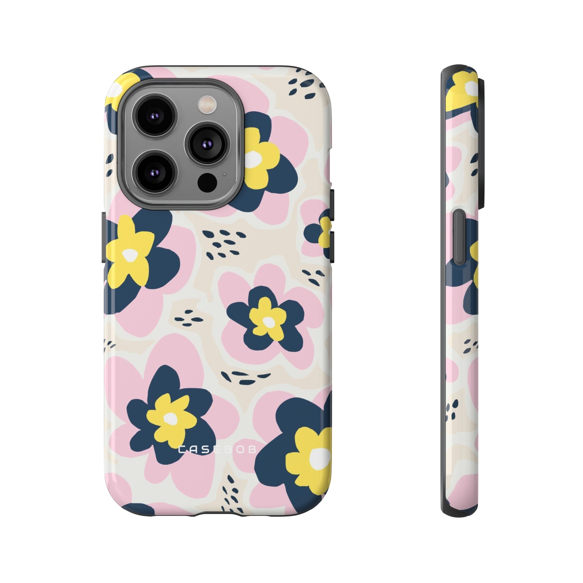 Pink Happy Flower - Protective Phone Case