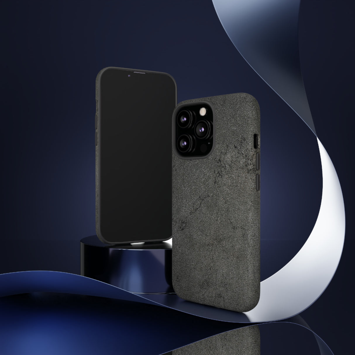 Steel Grey Granite - Protective Phone Case