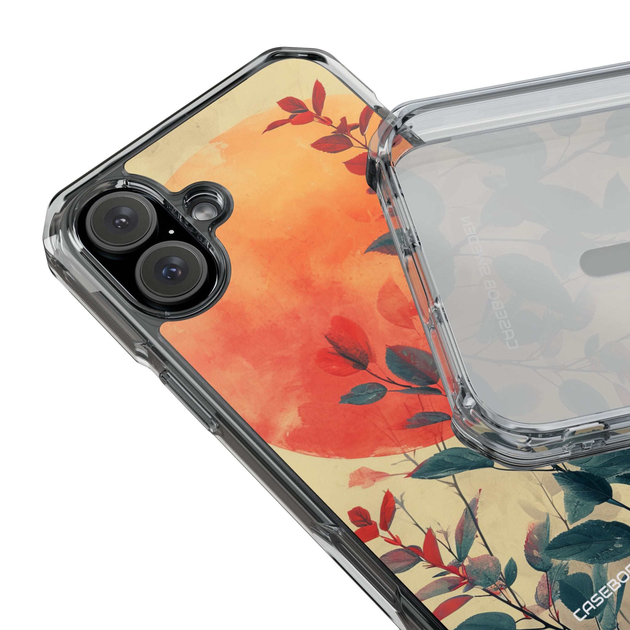 Orange Sun Harmony - Clear Impact iPhone 16 Phone Case