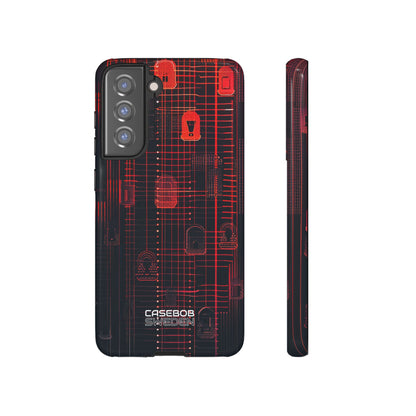 Cyber Locks Grid  Samsung S21 - Tough