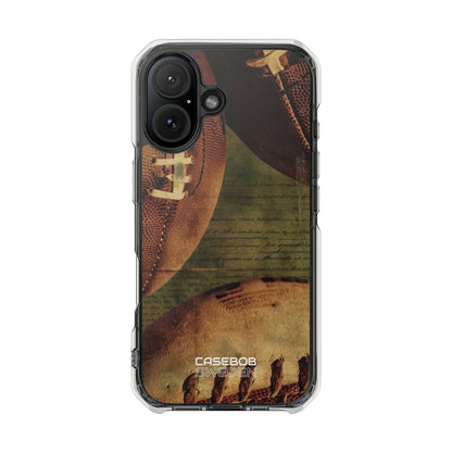 Vintage Football Textures iPhone 16 - Impact Clear+