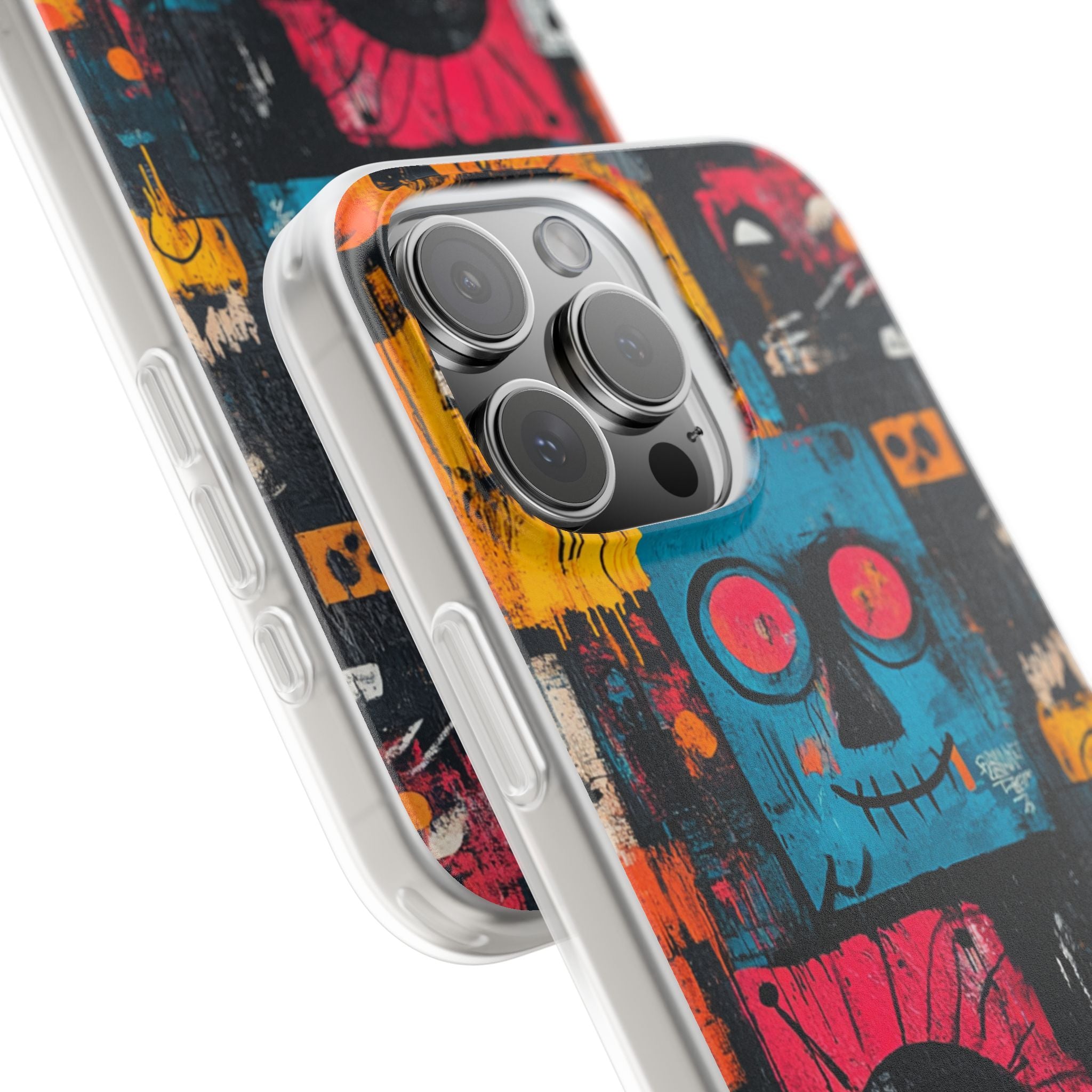 Blue Stitch Smile iPhone 16 Pro Max Case - Soft