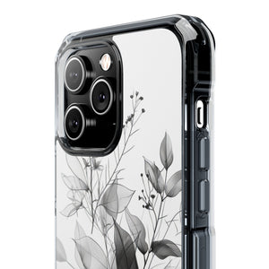 Ethereal Monochrome - Phone Case for iPhone (Clear Impact - Magnetic)