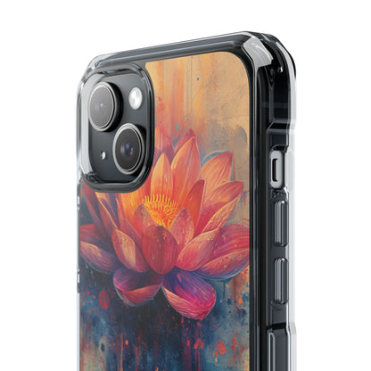 Lotus Blossom Art - Clear Impact iPhone 15 Phone Case