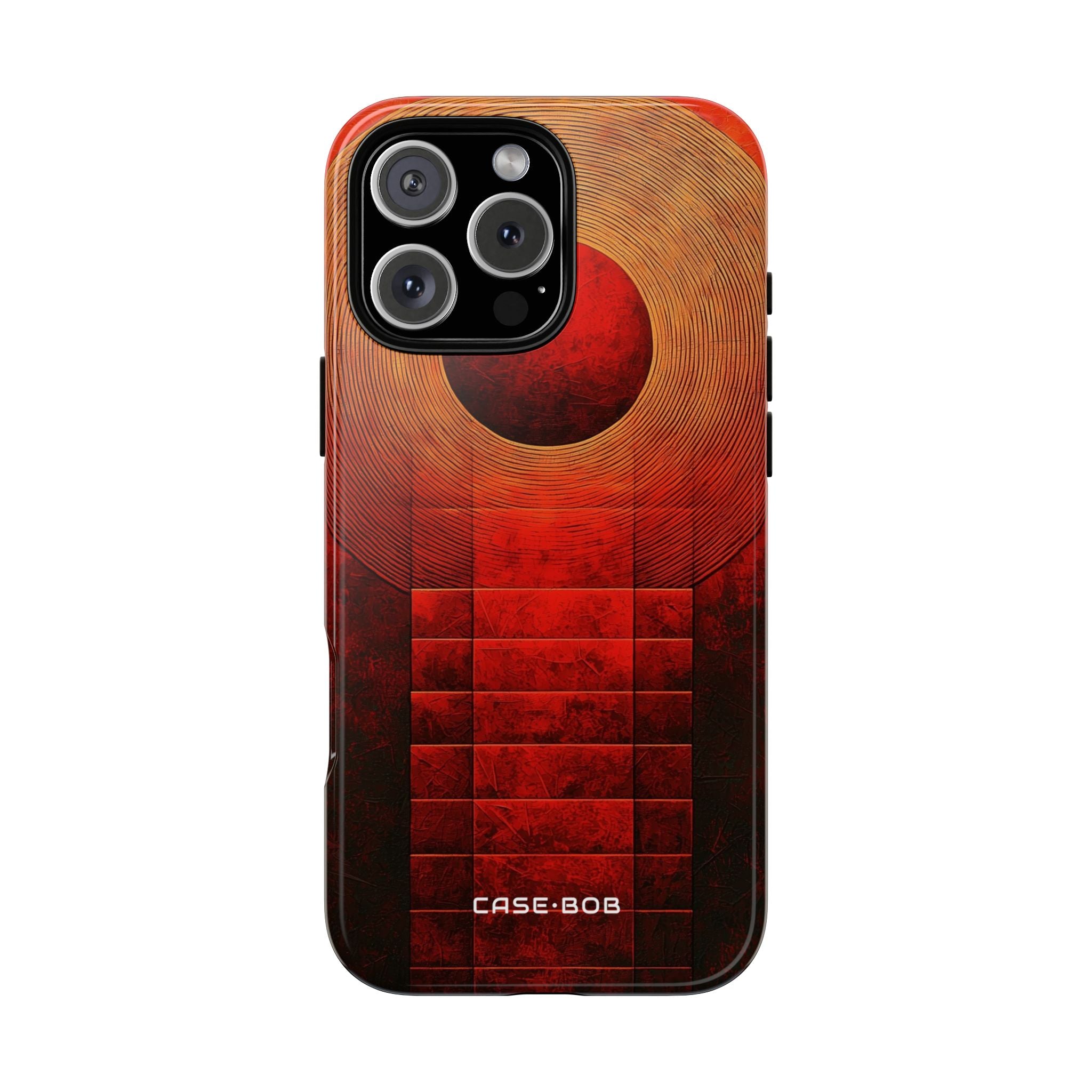 Crimson Orbit iPhone 16 Pro Max Case - Tough