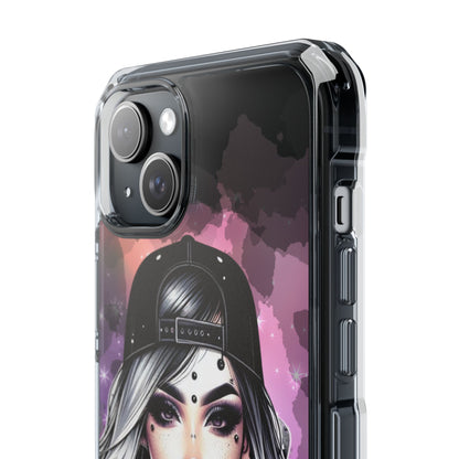 Silver Sip Nebula iPhone 15 Plus Case - Impact