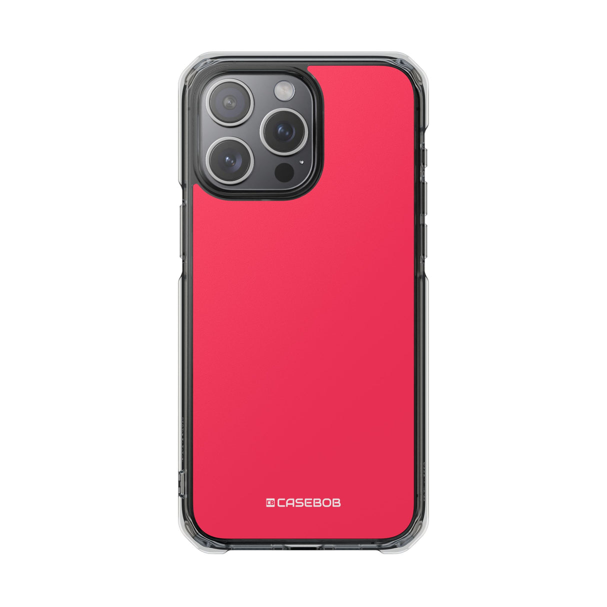 Raspberry Red | Phone Case for iPhone (Clear Impact Case - Magnetic)