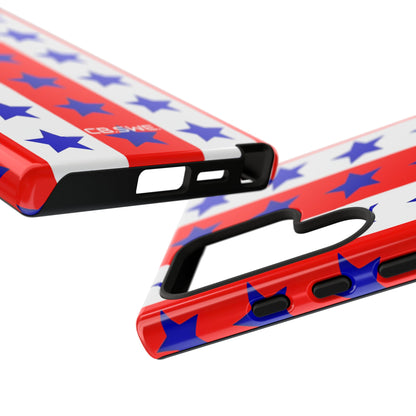 Patriotic American Flag Inspired Seamless Samsung S24 - Tough