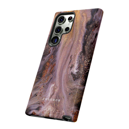 Pink Marble Ink Art - Protective Phone Case