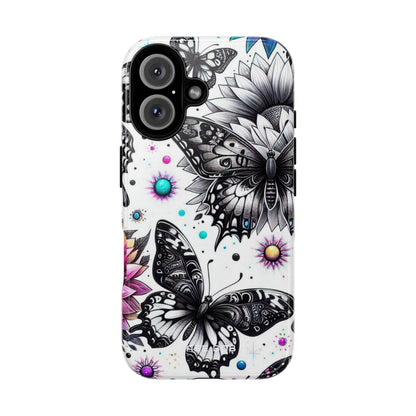 Butterfly Bloom iPhone 16 Plus Case - Tough