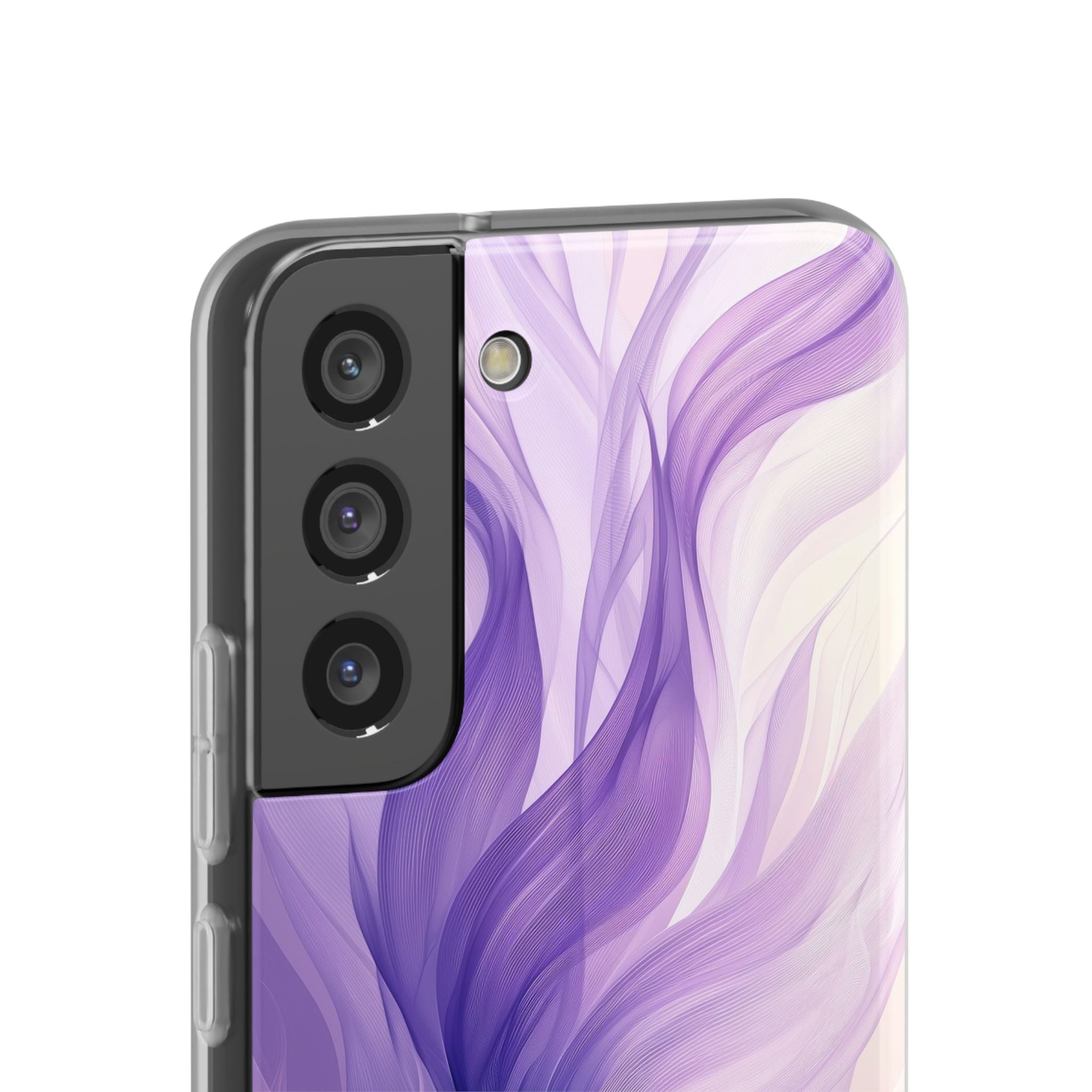 Purple Ribbon Waves Samsung S22 - Soft