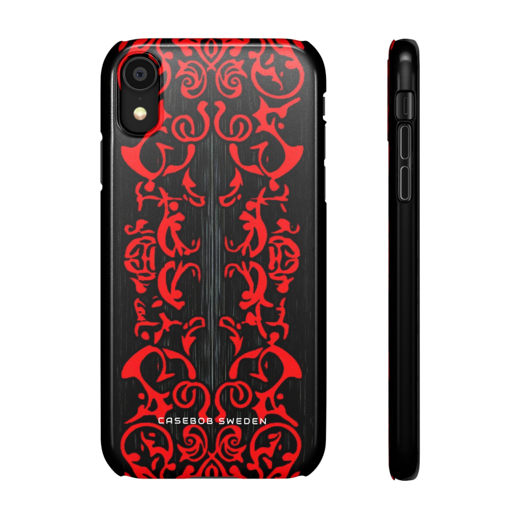 Gothic Crimson Symmetry  iPhone X - Slim Phone Case