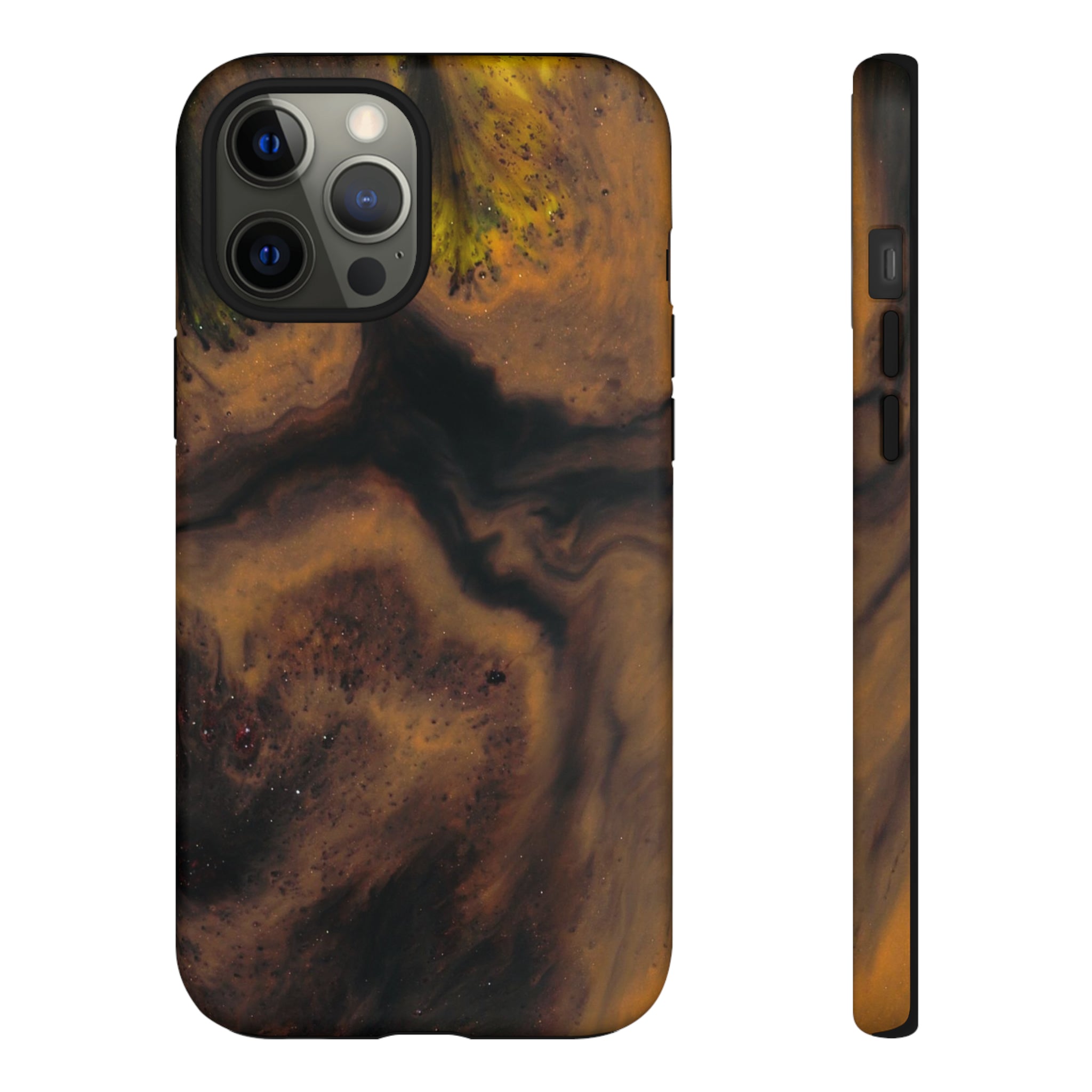 Brown Earth Ink Art - Protective Phone Case