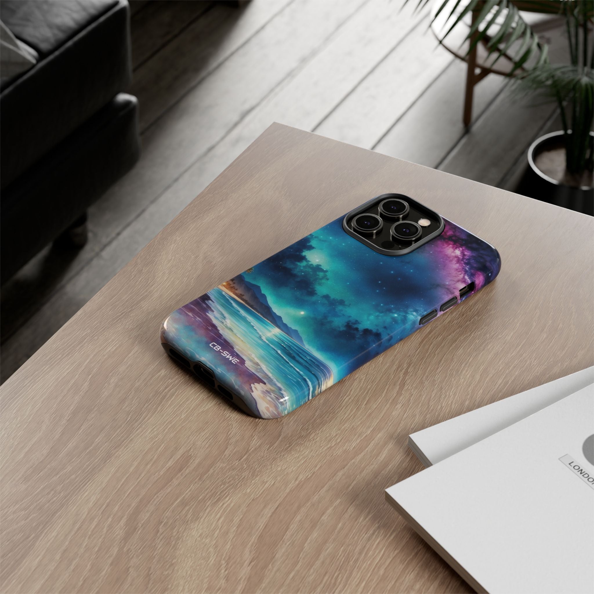 Waves Embrace Stars - iPhone Case