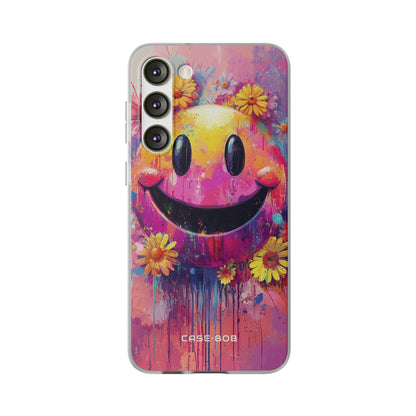Smiley Bloom Samsung S23 Plus Case - Soft