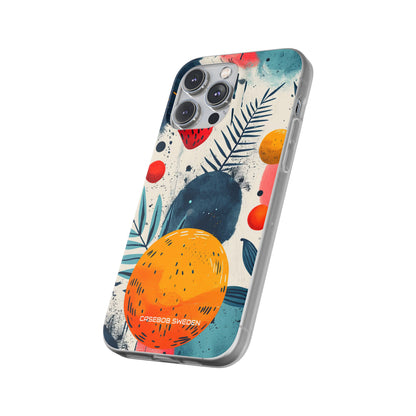 Vibrant Fruit Canvas - Flexi iPhone 14 Phone Case