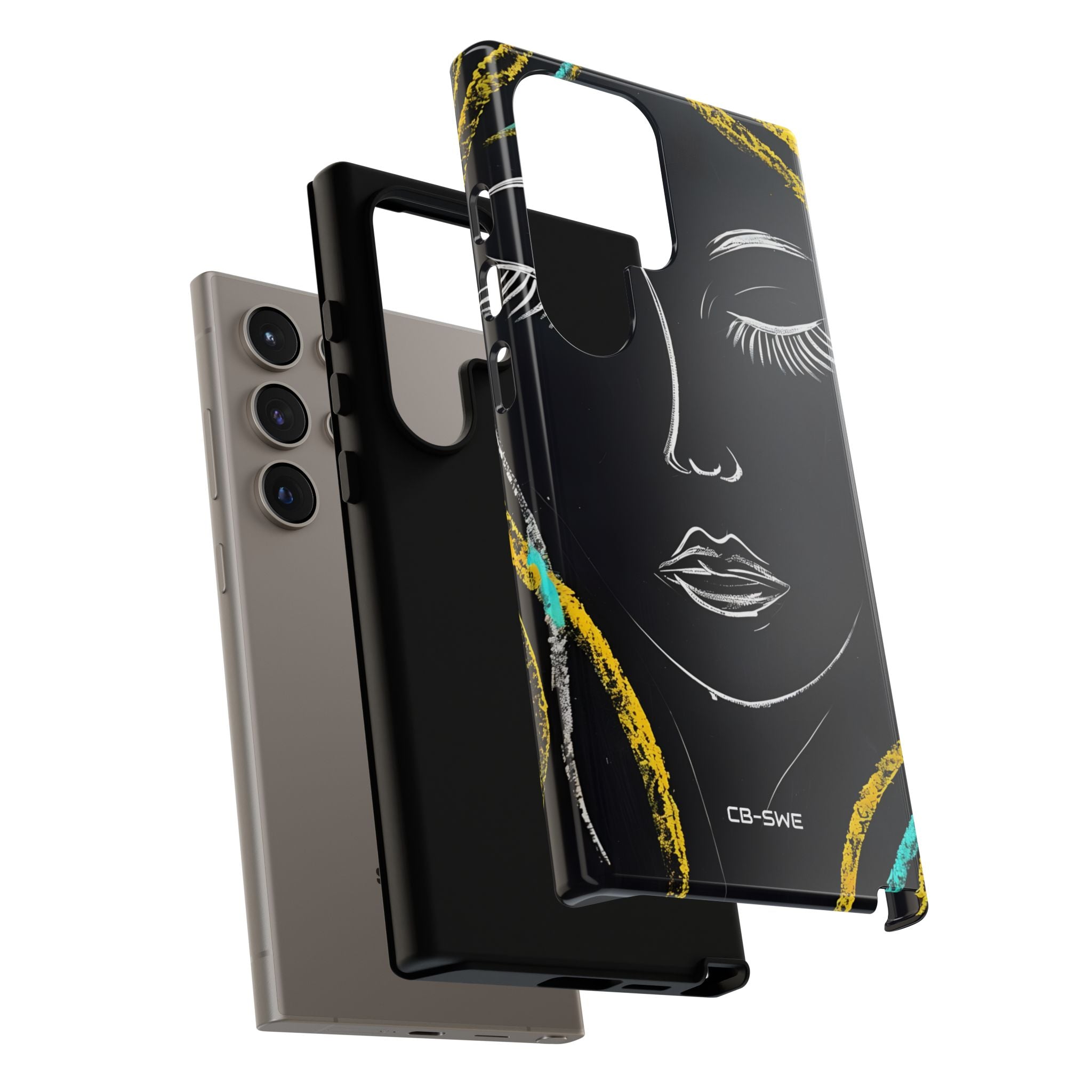 Vivid Minimalist Portrait - Samsung Case