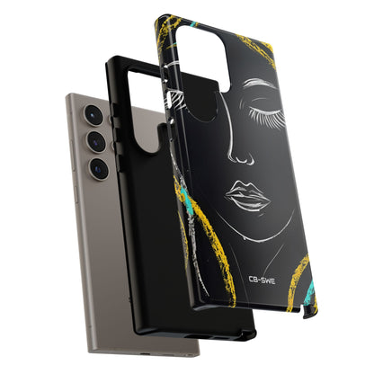 Vivid Minimalist Portrait - Samsung Case