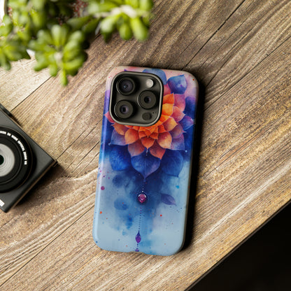 Blue Rose Mandala Serenity - Protective Phone Case