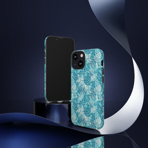 Spring Blue Leaf - Protective Phone Case