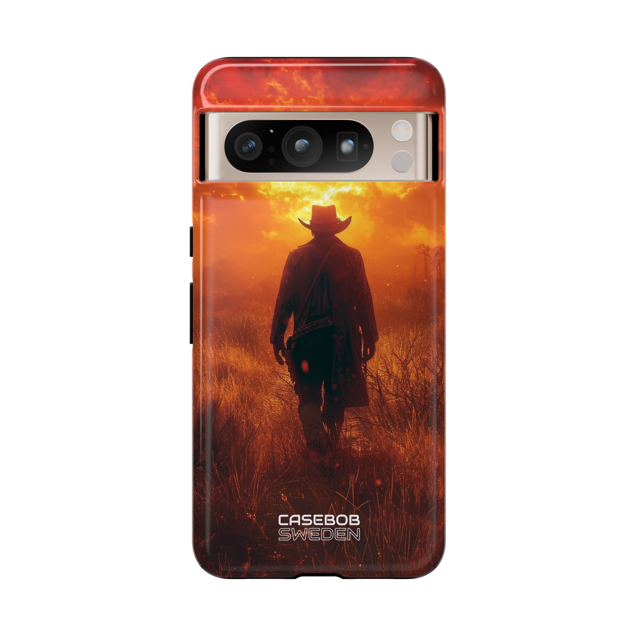 Fiery Sunset Cowboy Google Pixel 8 - Tough