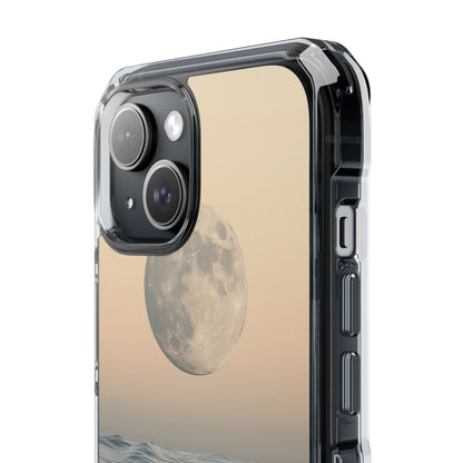 Moon Illuminates Waves iPhone Case - Impact