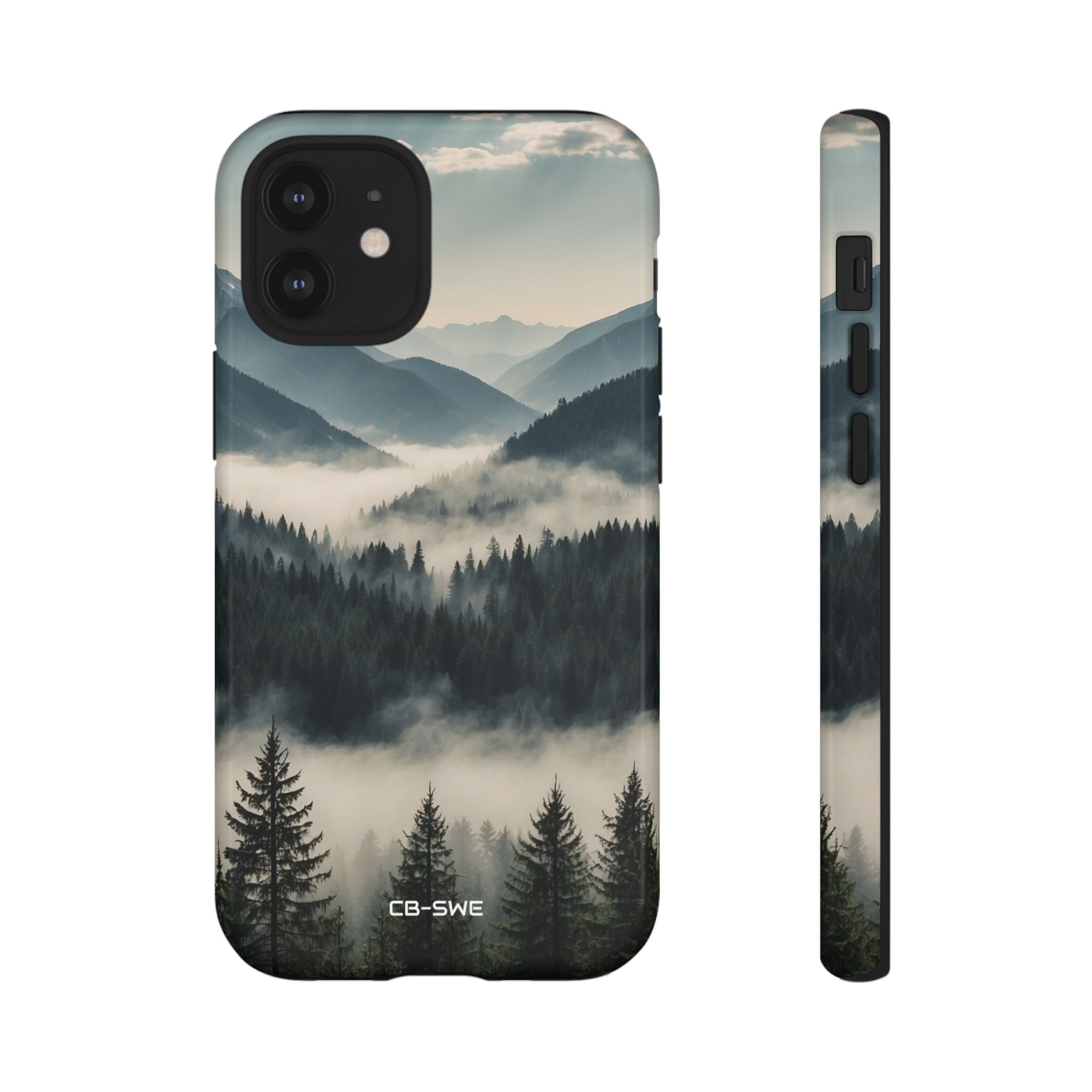 Misty Forest Embrace - iPhone Case
