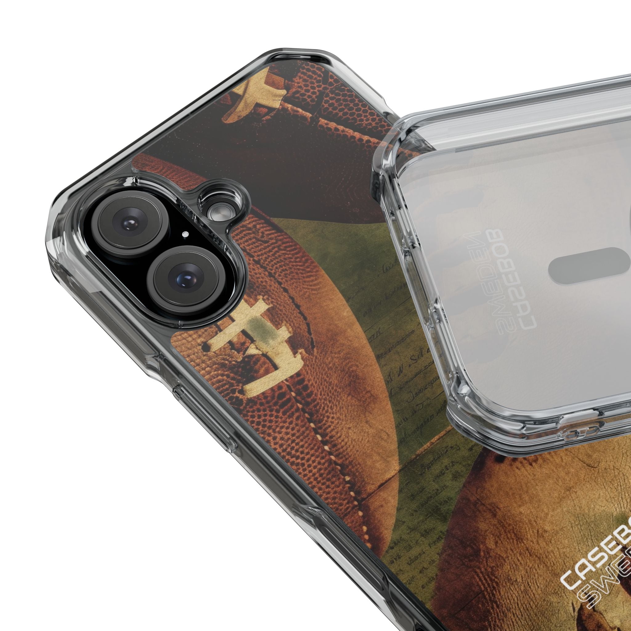Vintage Football Textures iPhone 16 - Impact Clear+