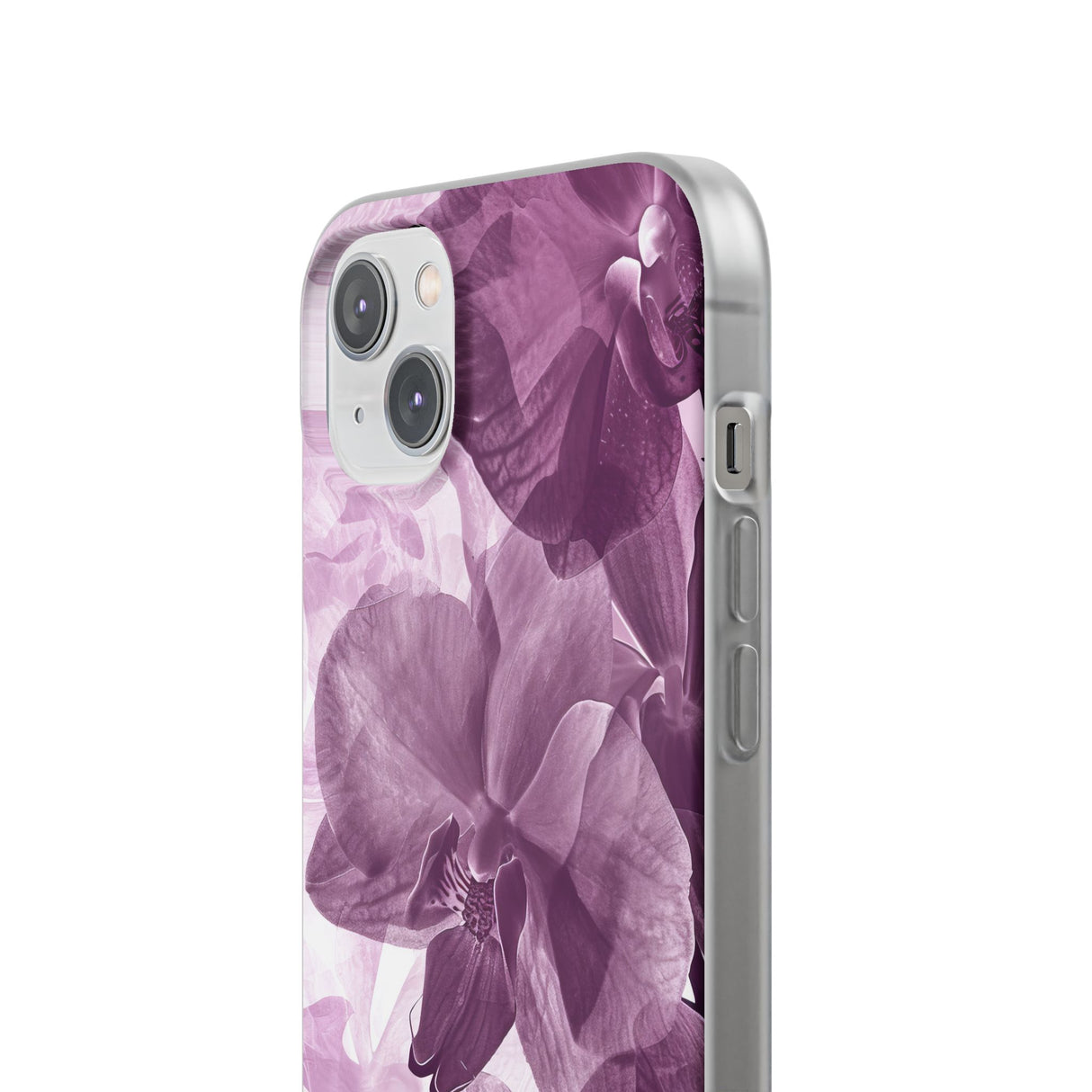 Strahlendes Orchideen-Design | Handyhülle für iPhone (flexible Hülle) 