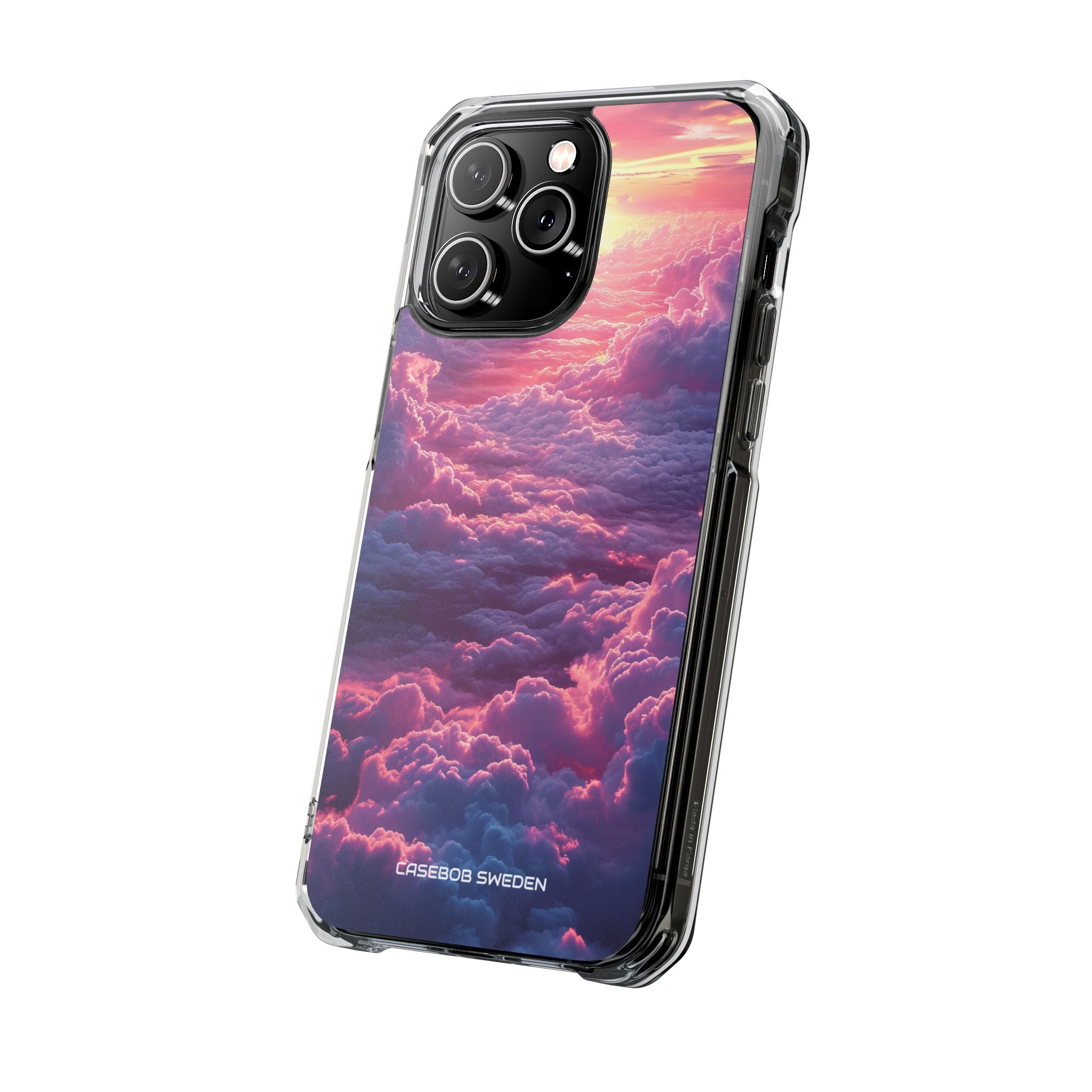 Pink Purple Clouds - Clear Impact iPhone 14 Phone Case