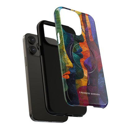 Harmonized Faces and Nature Fusion iPhone 14 | Tough+ Phone Case