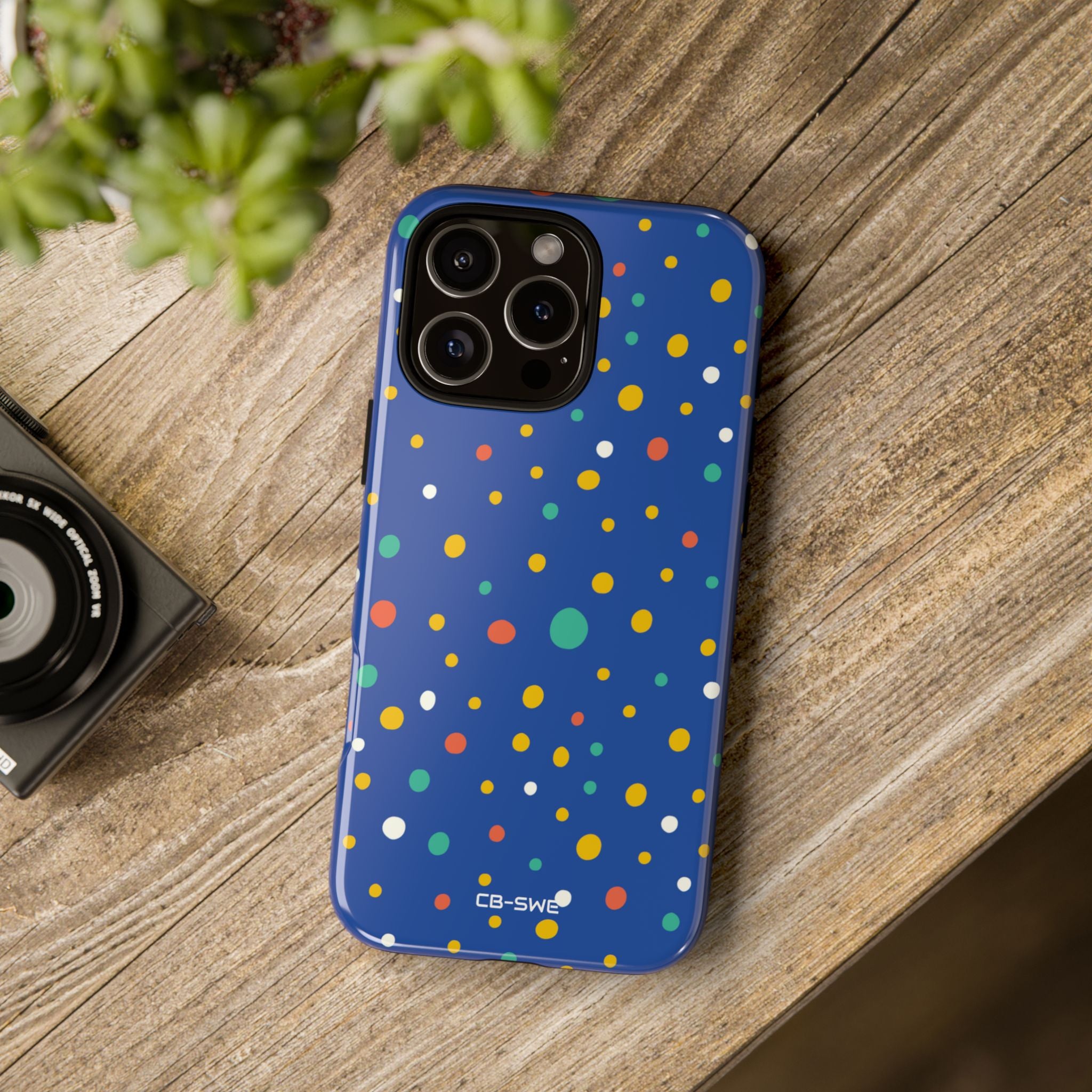 Colorful Dots Dance - iPhone Case