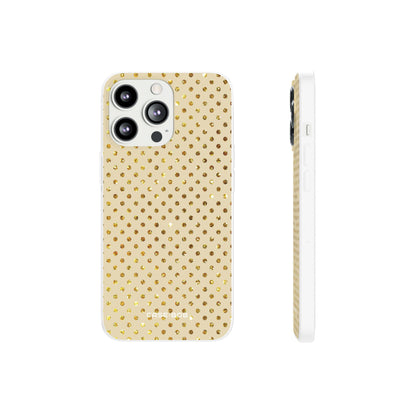 Gold Sparkle Grid iPhone 13 Pro - Soft