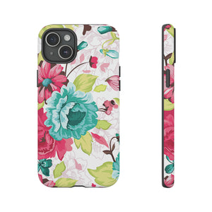 Vintage Flowers Pattern iPhone case (Protective) - Protective Phone Case