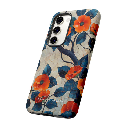 Orange Blossoms Mosaic Harmony Samsung S23 - Tough Phone Case