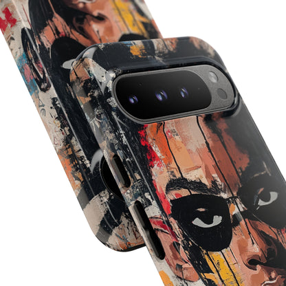 Masked Portrait Drips Google Pixel 9 Pro XL Case - Tough