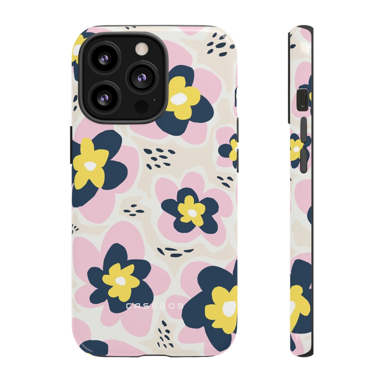 Pink Happy Flower - Protective Phone Case