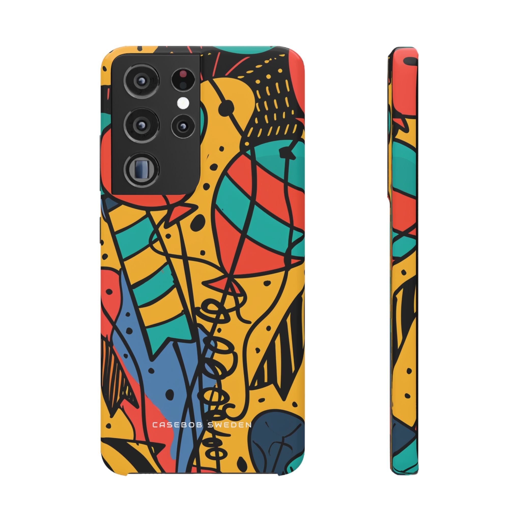 Playful Lines in Motion Samsung S21 - Slim Phone Case