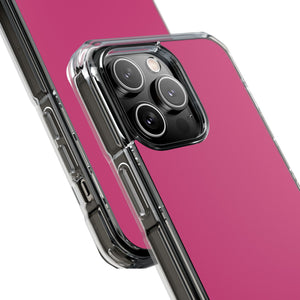 Magenta Pantone | Handyhülle für iPhone (Clear Impact Case – magnetisch) 