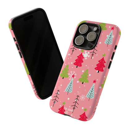 Festive Trees Dance - iPhone Case