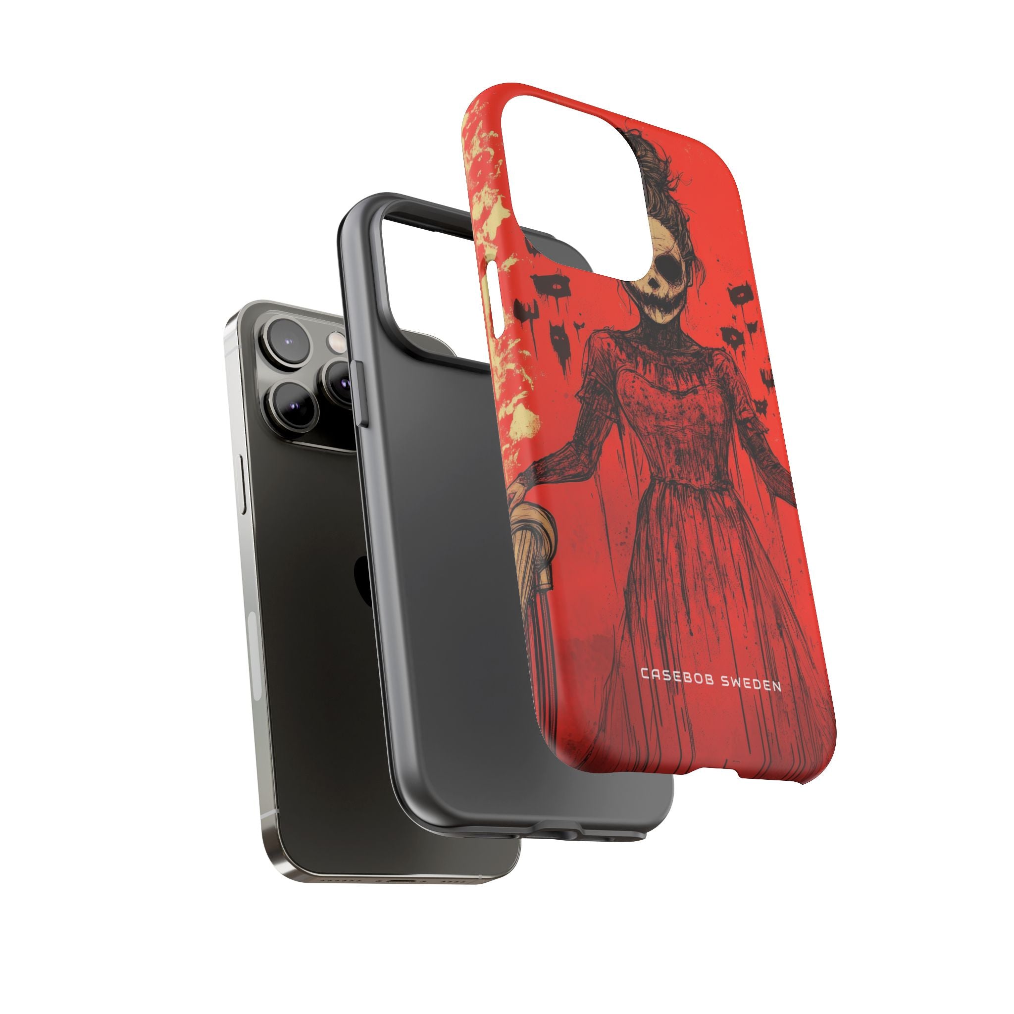 Haunting Scarlet Descent iPhone 14 - Tough Phone Case