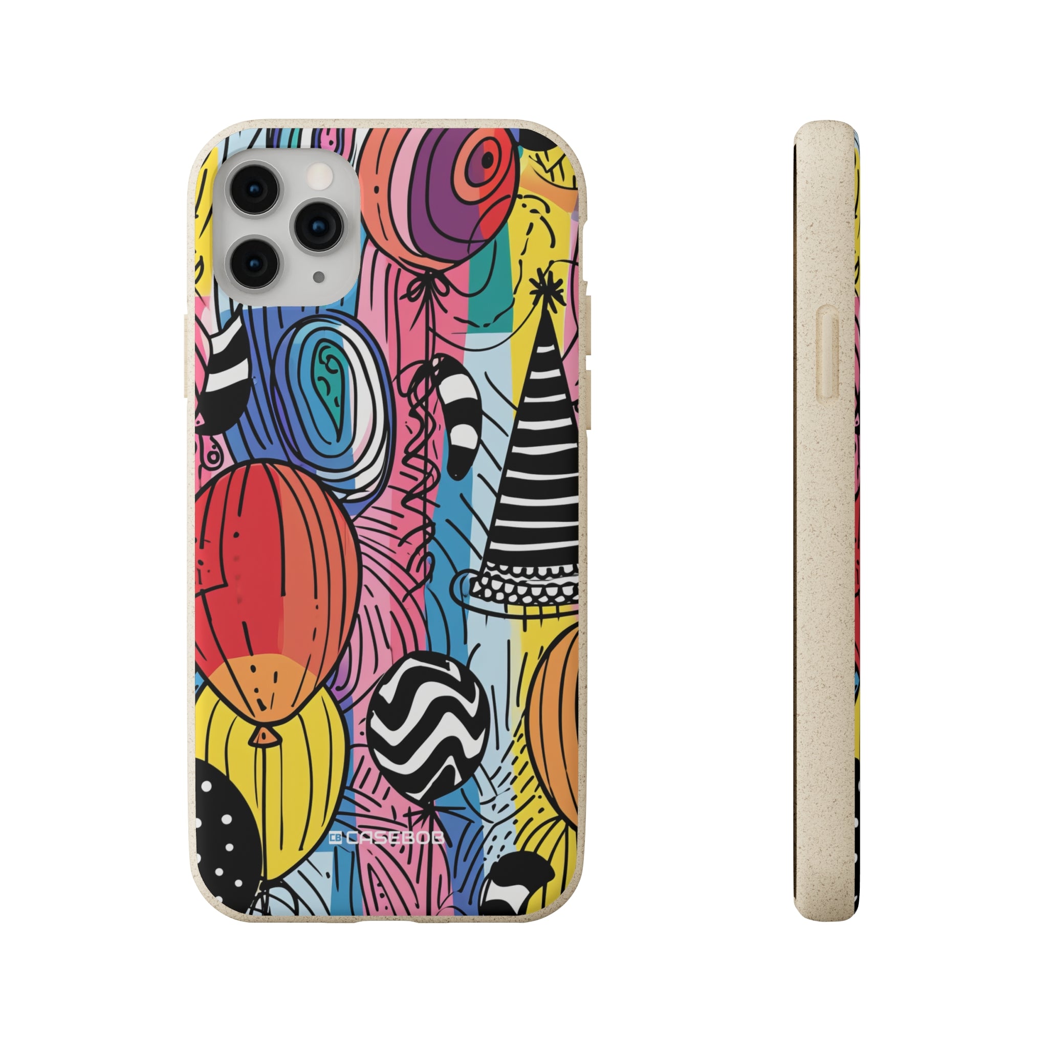 Vibrant Party Whimsy | Biodegradable Phone Case