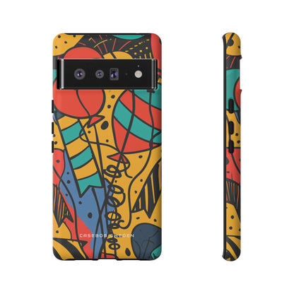 Playful Lines in Motion Google Pixel 6 - Tough Phone Case