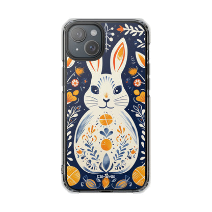 Floral Rabbit Joy iPhone Case - Impact