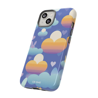 Bunnies Dance Among Clouds - iPhone Case