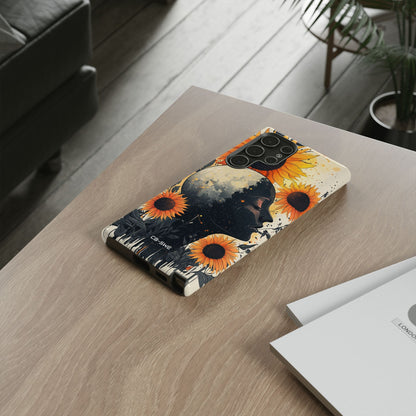 Sunflower Embraces Moon - Samsung Case