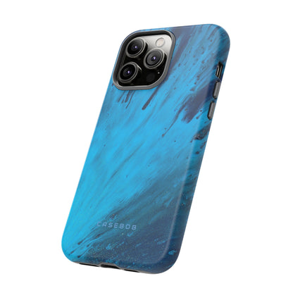 Light Blue Ink Art | Phone Case